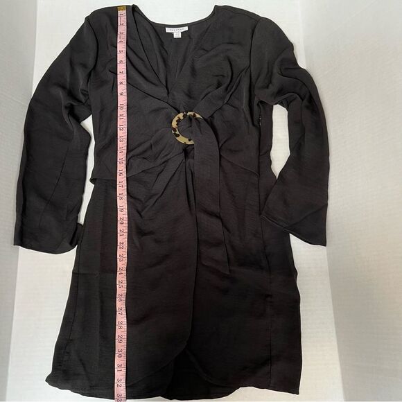 Topshop Horn Ring Mini Dress in Black | Size 8 US - Picture 11 of 11
